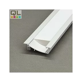 LED profil fedlap FLAT profilhoz, opál TPFLO