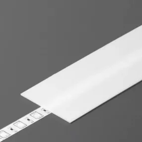 LED profil fedlap FLAT profilhoz, opál TPFLO