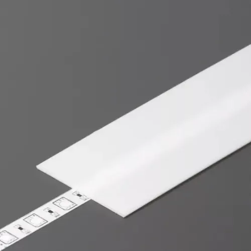LED profil fedlap FLAT profilhoz, opál TPFLO