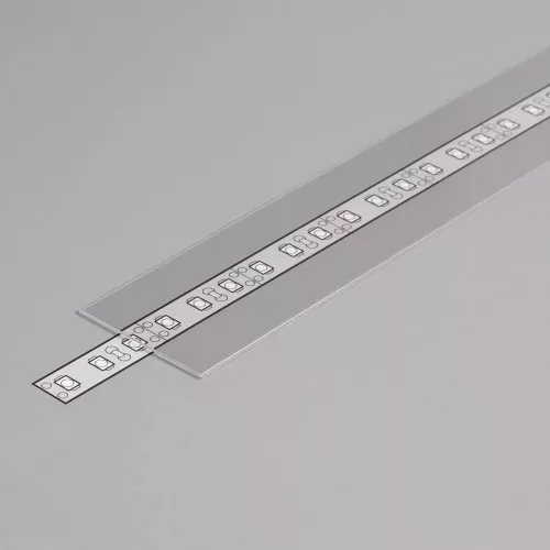 LED profil fedlap FLAT profilhoz, víztiszta TPFLV