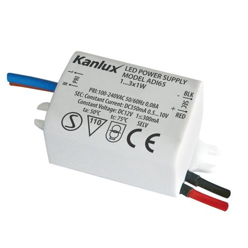 Kanlux ADI IP20 350 LED működtető transzfó 1…3x1W 1440 !!! Nem rendelhető termék !!!