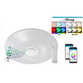 MasterLED Porto mennyezeti lámpa 72W LED RGB 7234