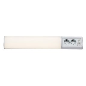   Rábalux Bath2 Pultmegvilágító lámpa,  LED 10W, 940lm, 4000K, 2db dugaljjal, kapcsolóval, IP20, fehér, 78064