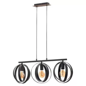 Rábalux Cortado Függeszték, E27 3x MAX 40W, 5361