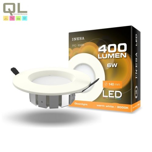 INESA LED mélysugárzó 6W 3000K 90° 60485 - !!!A termék értékesítése megszűnt!!!