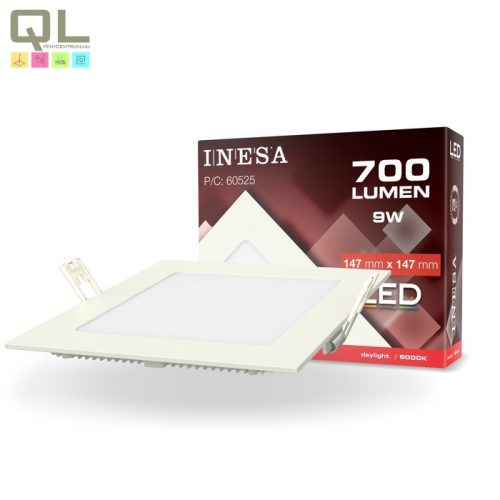 INESA LED PANEL 150x150mm 9W 6000K 60525 - !!!A termék értékesítése megszűnt!!!
