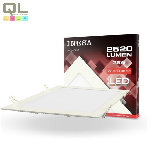 INESA LED PANEL 300x300mm 36W 3000K 60532 - !!!A termék értékesítése megszűnt!!!