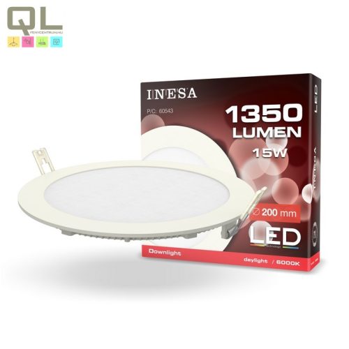 INESA LED PANEL 190m 15W 6000K 60543 - !!!A termék értékesítése megszűnt!!!