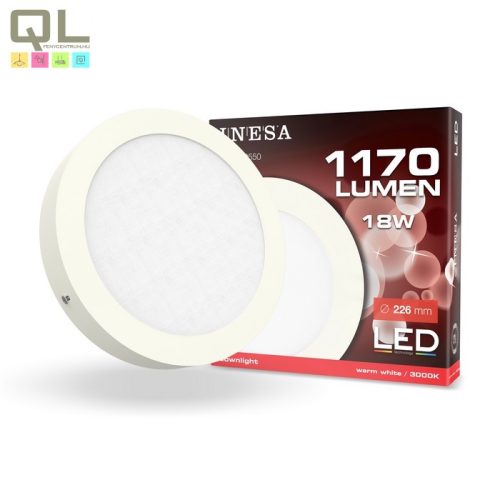 INESA LED mennyezeti lámpa 18W 3000K 60550 - !!!A termék értékesítése megszűnt!!!