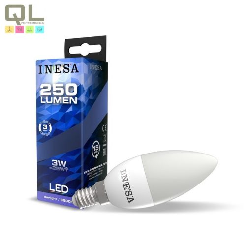 INESA E14 LED Gyertya 3W 6500K 160° 60623 - !!!A termék értékesítése megszűnt!!!