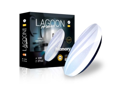Lagoon PP Memory mennyezeti lámpa 24W LED 4000K 2640lm IP44 BHCL4