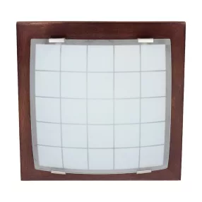 Prezent GEOMETRICA mennyezet lámpa E27/60W 30x30cm dió 974