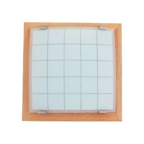   Prezent GEOMETRICA mennyezet lámpa E27/60W 30x30cm világos fa 975