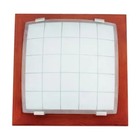   Prezent GEOMETRICA mennyezet lámpa 2xE27/60W 35x35cm cseresznye 976