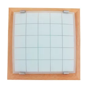   Prezent GEOMETRICA mennyezet lámpa 2xE27/60W 35x35cm világos fa 978