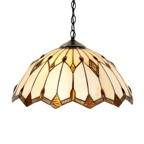 Prezent TIFFANY függeszték 2xE27/60W Ø41cm 83