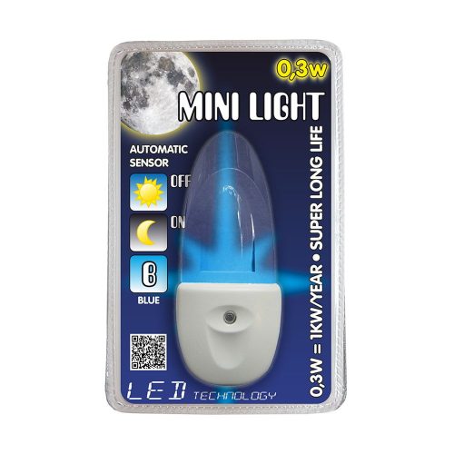 Prezent MINI LIGHT éjszakai fény LED/0,3W kék 1611