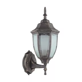   Prezent LIDO kültéri falikar E27/60W IP33 fekete/arany felfelé 39007