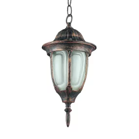   Prezent PORTO kültéri függeszték E27/60W IP33 fekete/arany 39014