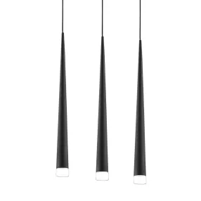 Luxera EBONY függeszték/3 G9/40W Ø55cm króm/fekete 48003