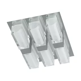   Luxera CASIUS mennyezet lámpa 6xG9/28W ↕26,8cm ↔21,8cm króm/crystal 8033