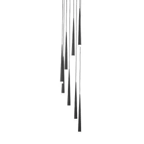 Luxera EBONY függeszték/8 G9/40W Ø35cm króm/fekete 48005