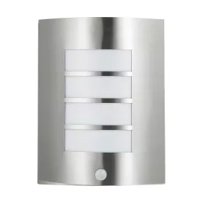  Prezent MEMPHIS kültéri falikar E27/60W IP44 inox/sensor 61016