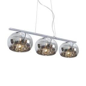  Luxera SPHERA függeszték/3 G9/33W Ø28cm ↔102cm króm 46039