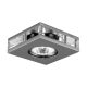 Emithor DOWNLIGHT ELEGANT GU10/50W 9x9cm nikkel-satin/crystal 71027