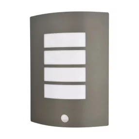   Prezent MEMPHIS kültéri falikar E27/60W IP44 sötét szürke/sensor 61022