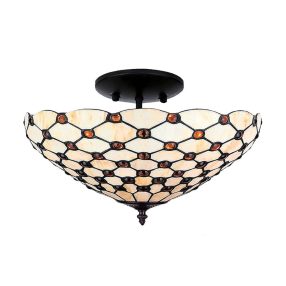 Prezent TIFFANY mennyezet lámpa 2xE27/40W Ø41cm 109