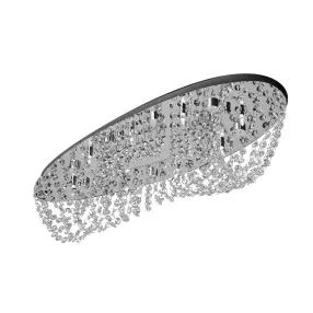   Luxera ELIPTHON mennyezet lámpa 8xG9/33W króm/kristály ↔66cm 69046