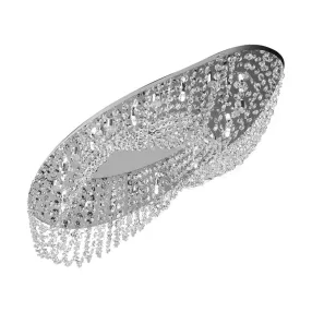   Luxera ELIPTHON mennyezet lámpa 10xG9/33W króm/kristály ↔86cm 69047