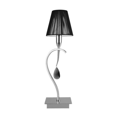 Luxera OXFORD asztali lámpa E14/40W króm/fekete 64326