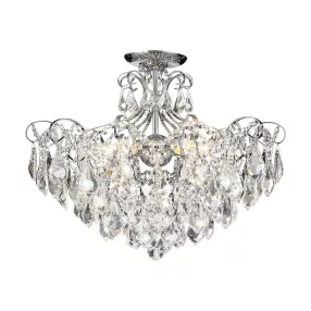 Luxera GRANADA mennyezet lámpa 6xE14/40W króm Ø60cm 33304