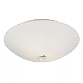   Prezent LOX mennyezet lámpa 3xE27/40W Ø38cm IP44 opál/kristály 68034