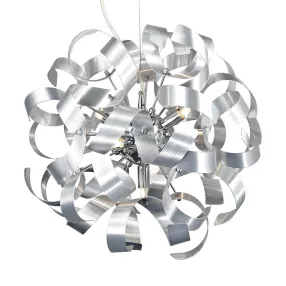   Luxera RIBBON függeszték 5xG9/33W Ø42cm matt alu/króm 64348
