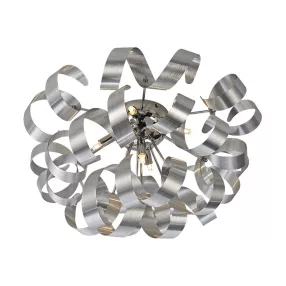   Luxera RIBBON mennyezet lámpa 5xG9/33W Ø60cm matt alu/króm 64360