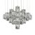Luxera POLAR LED függeszték 90W/7200lm 3000K Ø50cm 62402
