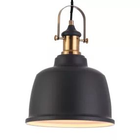   Prezent FAMOSA függeszték 1xE27/40W Ø22,5cm ↕117cm matt fekete 46302