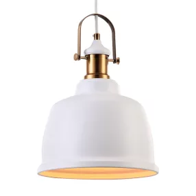  Prezent FAMOSA függeszték 1xE27/40W Ø22,5cm ↕117cm matt fehér 46303