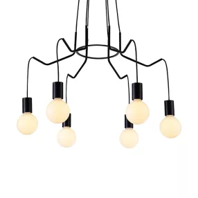   Prezent CASCADE függeszték/6 E27/G95/40W Ø71cm ↕100cm 17205