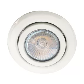   Emithor DOWNLIGHT ELEGANT METAL MOVABLE 1xGU10/50W Ø9,7cm matt fehér 48619