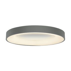   Luxera GENTIS LED mennyezet lámpa 80W/4800lm 4000K Ø80cm ↕9cm matt szürke 18402