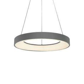   Luxera GENTIS LED függeszték 40W/2400lm 4000K Ø48cm ↕120cm matt szürke 18404