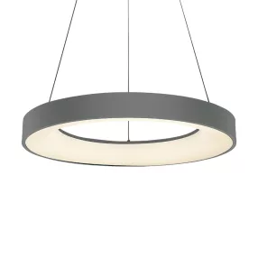   Luxera GENTIS LED függeszték 50W/3000lm 4000K Ø60cm ↕120cm matt szürke 18406