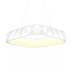   Luxera CANVAS LED függeszték 38W/2300lm 4000K↔50x50cm ↕120cm matt fehér 18413