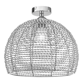   Prezent SCELETON mennyezet lámpa E27/60W króm/ezüst Ø35cm 64419