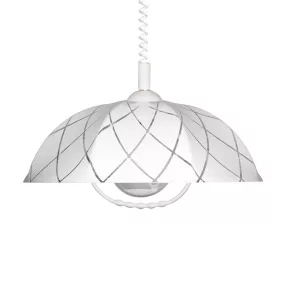   Prezent LYRA ACRYL IV függeszték E27/60W Ø44cm ↕70cm fehér 47001L02