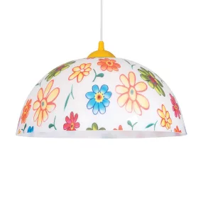   Prezent FLOWERS gyermek függeszték E27 60W Ø41cm ↕70cm színes 74202